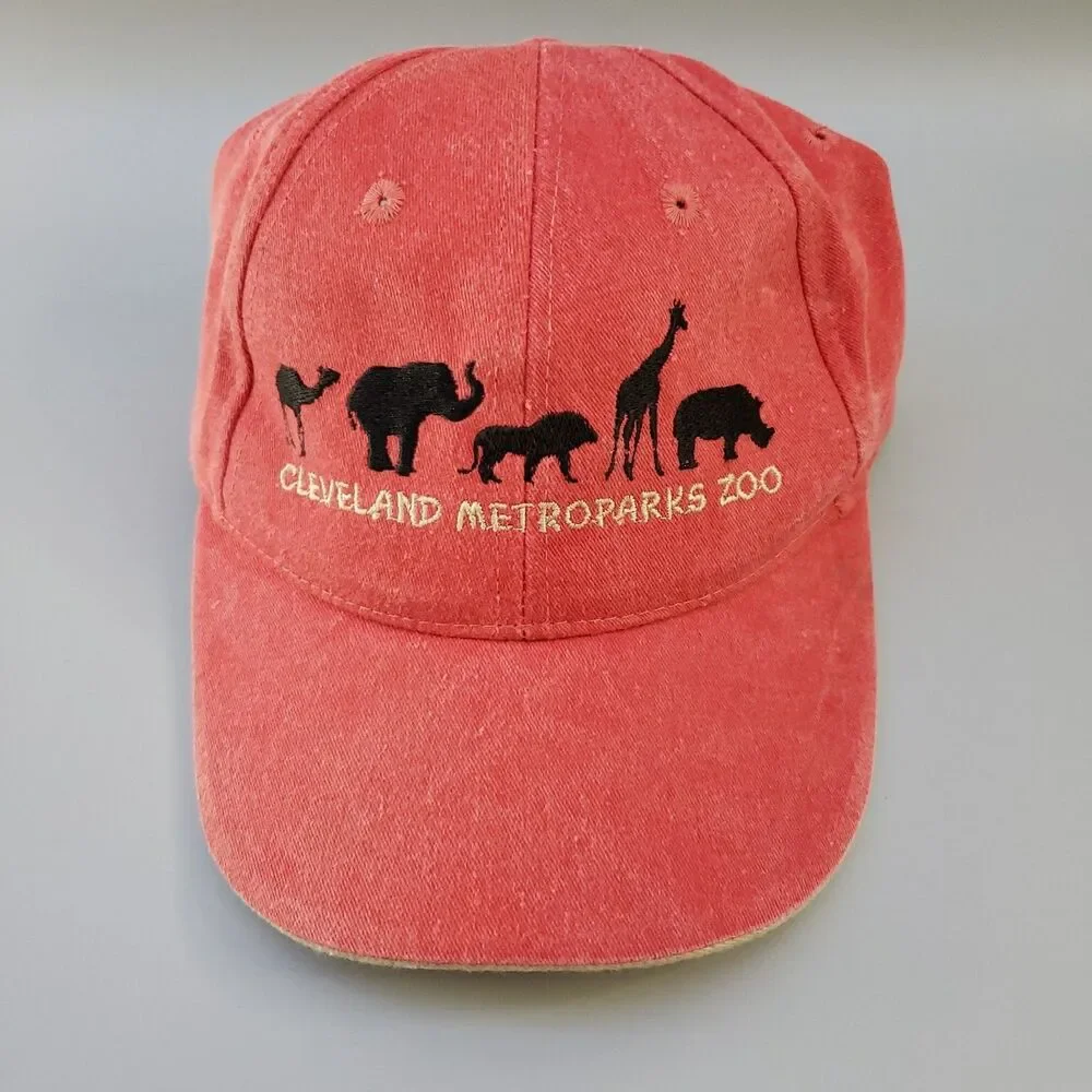 Cleveland Metroparks Zoo Hat Cap Child Size Hook & Loop Embroidered Jhats